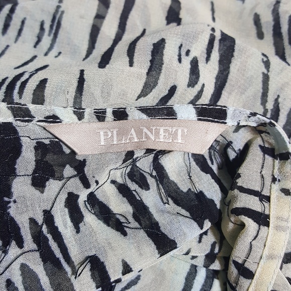 Planet Chiffon Caftan Poncho Tunic Top 10 - Picture 5 of 5